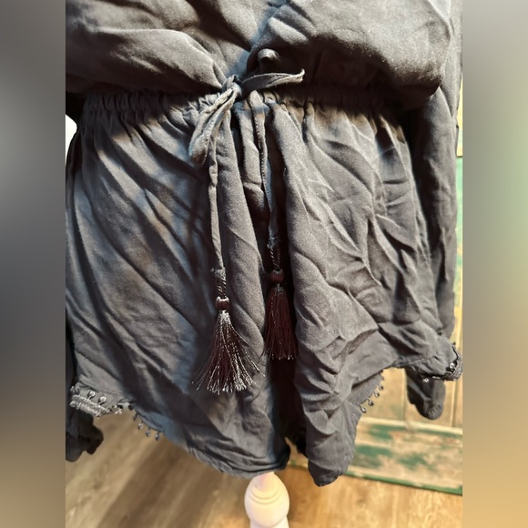 Victorias Secret Rayon Romper off shoulder Jumpsuit Swimsuit Coverup size m - Picture 12 of 14